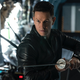 Mark Wahlberg wears a leather jacket and weilds a samurai sword as Evan McCauley in Infinite.